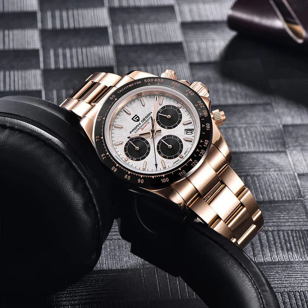 Pagani Design Daytona Steel Gold White