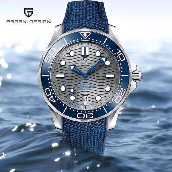 Pagani Design Diver 200M Nylon Blue Grey