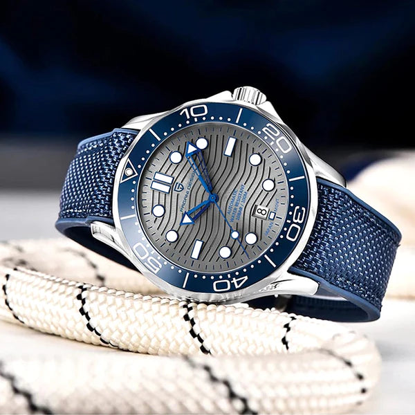 Pagani Design Diver 200M Nylon Blue Grey