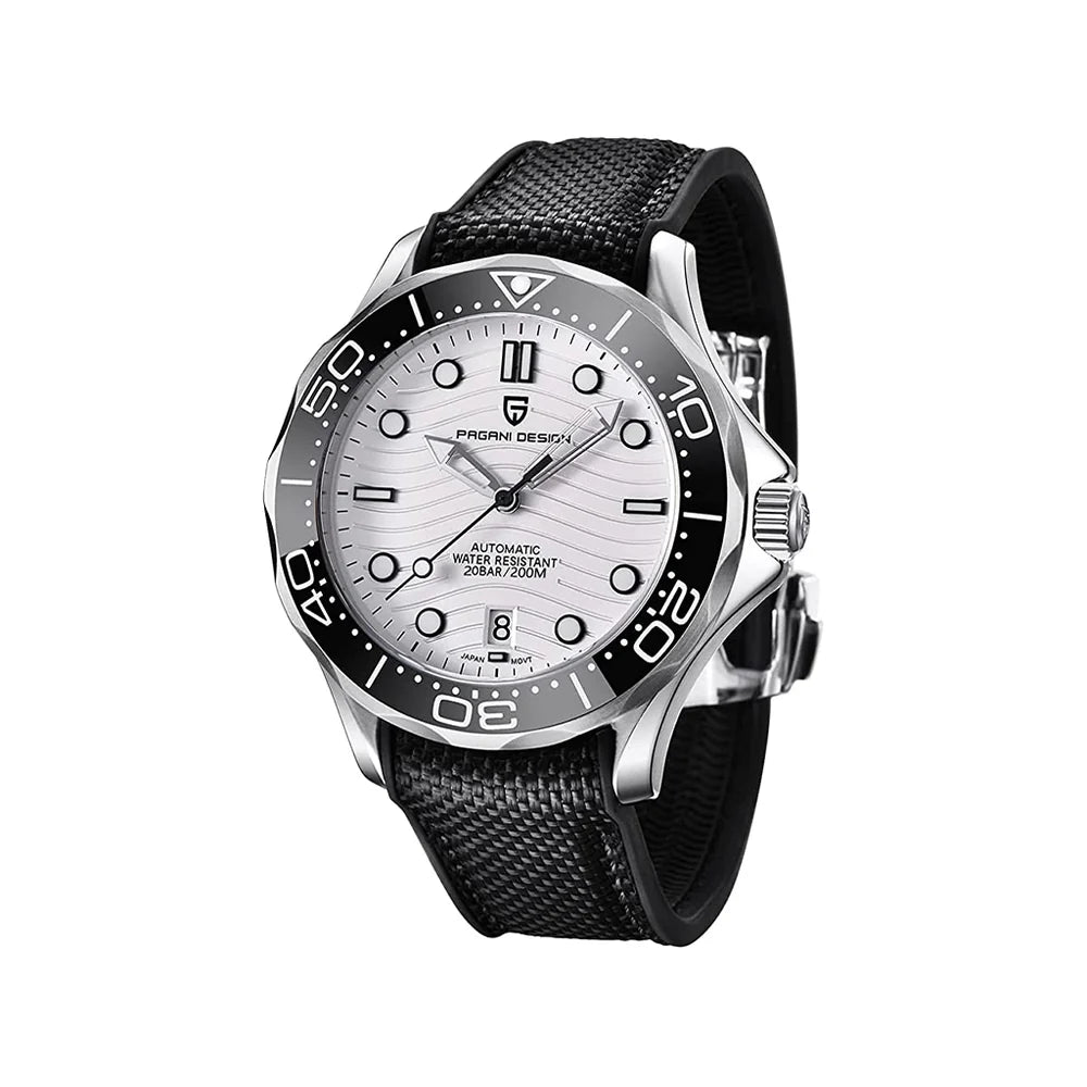 Pagani Design Diver 200M Nylon White