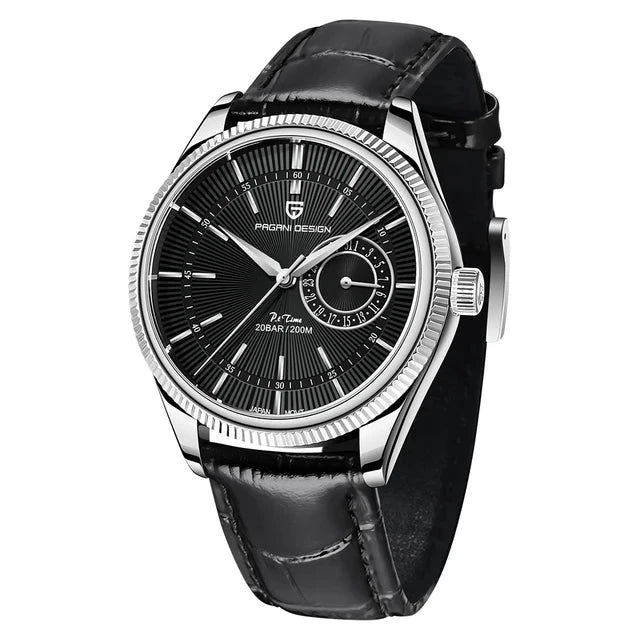 Pagani Design Cellini Date Silver Black 40mm