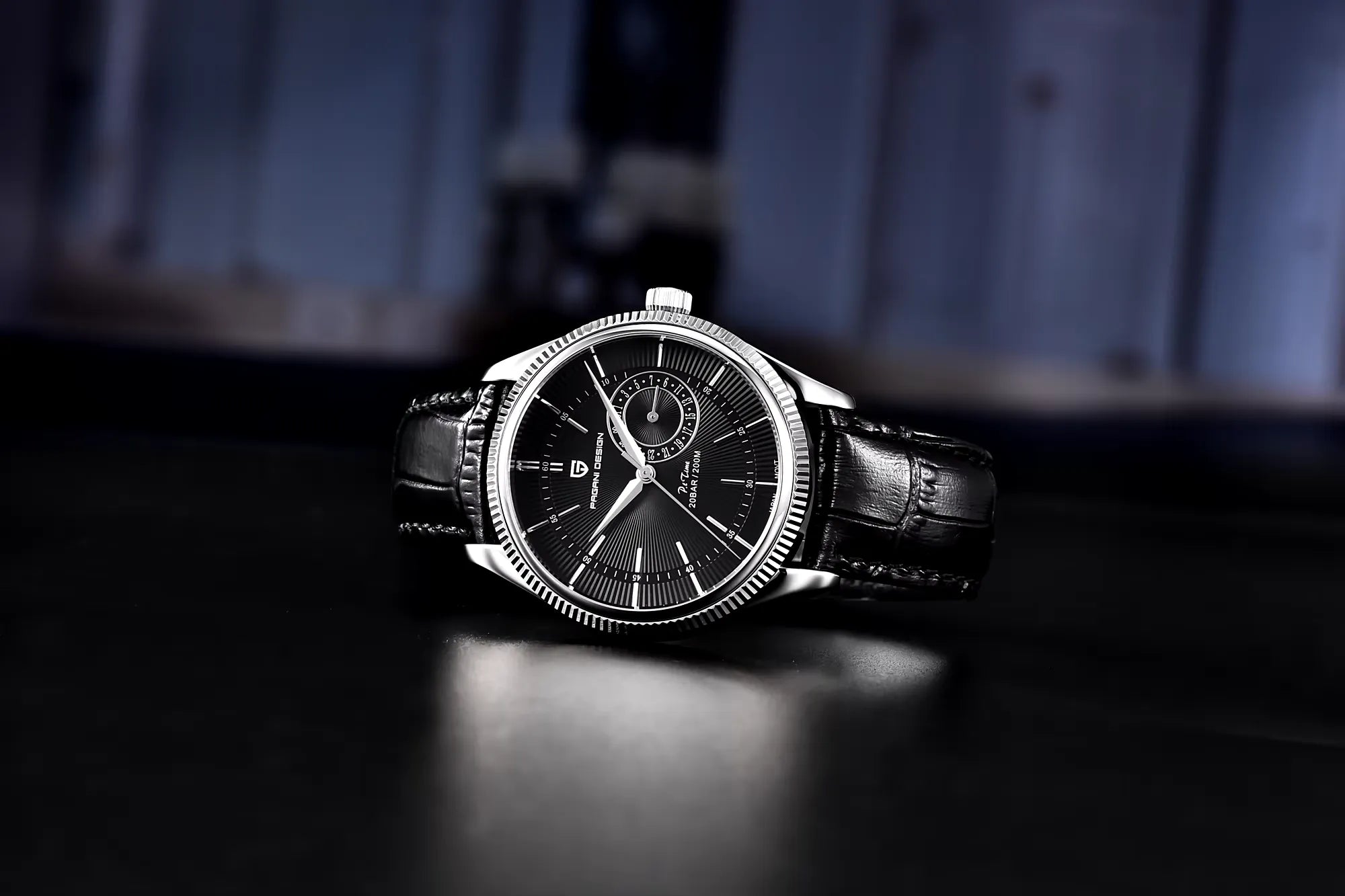 Pagani Design Cellini Date Silver Black 40mm